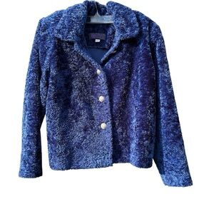 COYOTE Desings. Chic Blue Teddy Jacket